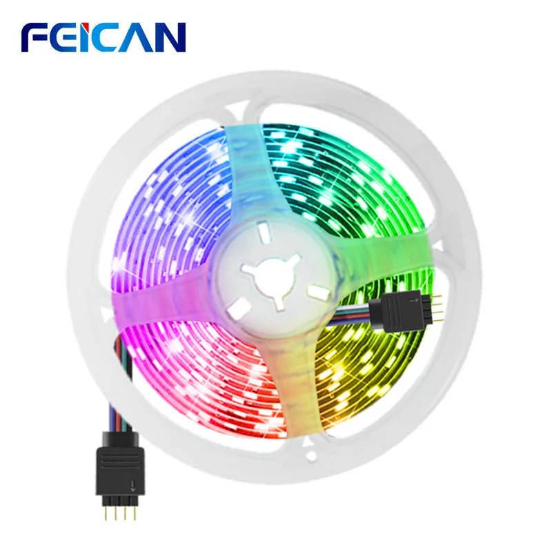 лента светодиодная Светодиодный ленточный светильник 5 м 5050SMD RGB 4pin Cutable