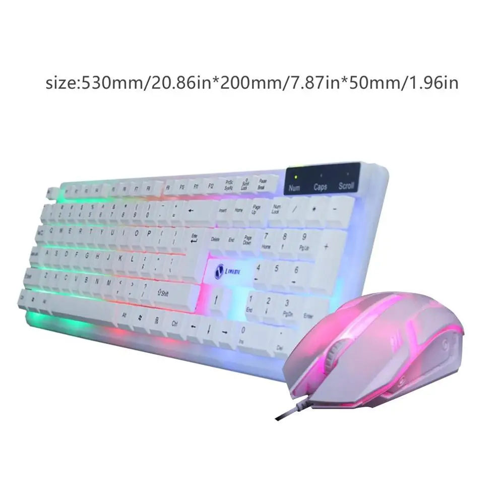 Механические клавиатуры и мышь комплект с светодиодный RGB подсветкой игровая