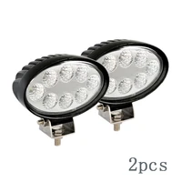 2pcs oval led spot beam driving light 2000lm 24w offroad flood work light for suv car truck