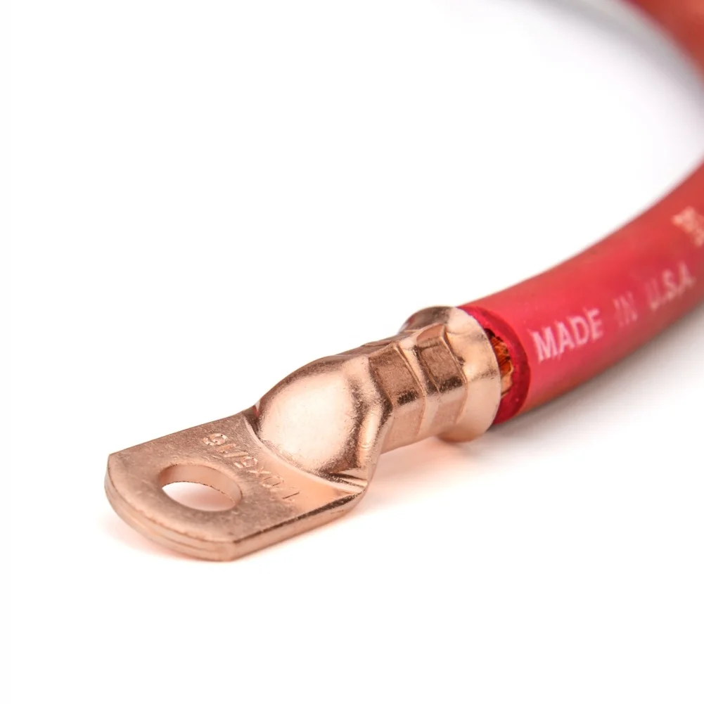 

Heavy Duty Wire Lugs Battery Cable Closed Ends Bare Copper Eyelets Tubular Ring Terminal Connectors Assortment Kit-50 pcs