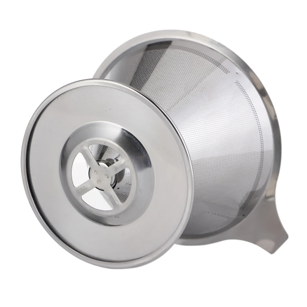 Налейте кофейник с воронкой подставкой для чашки конусный фильтр повторного