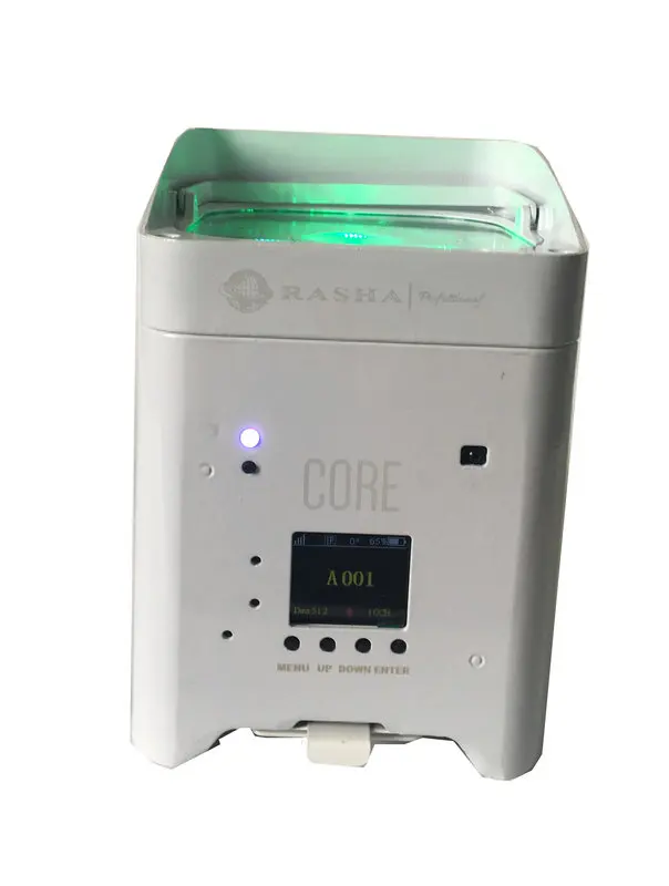 V4 WHITE CASE Большая распродажа 4*18 Вт мобильное приложение Freedoom зарядка от аккумулятора 6в1 RGABW УФ светодиодный прожектор сценический par-прожектор светодиодный UPLIGHT - Цвет: V4 WHITE CASE