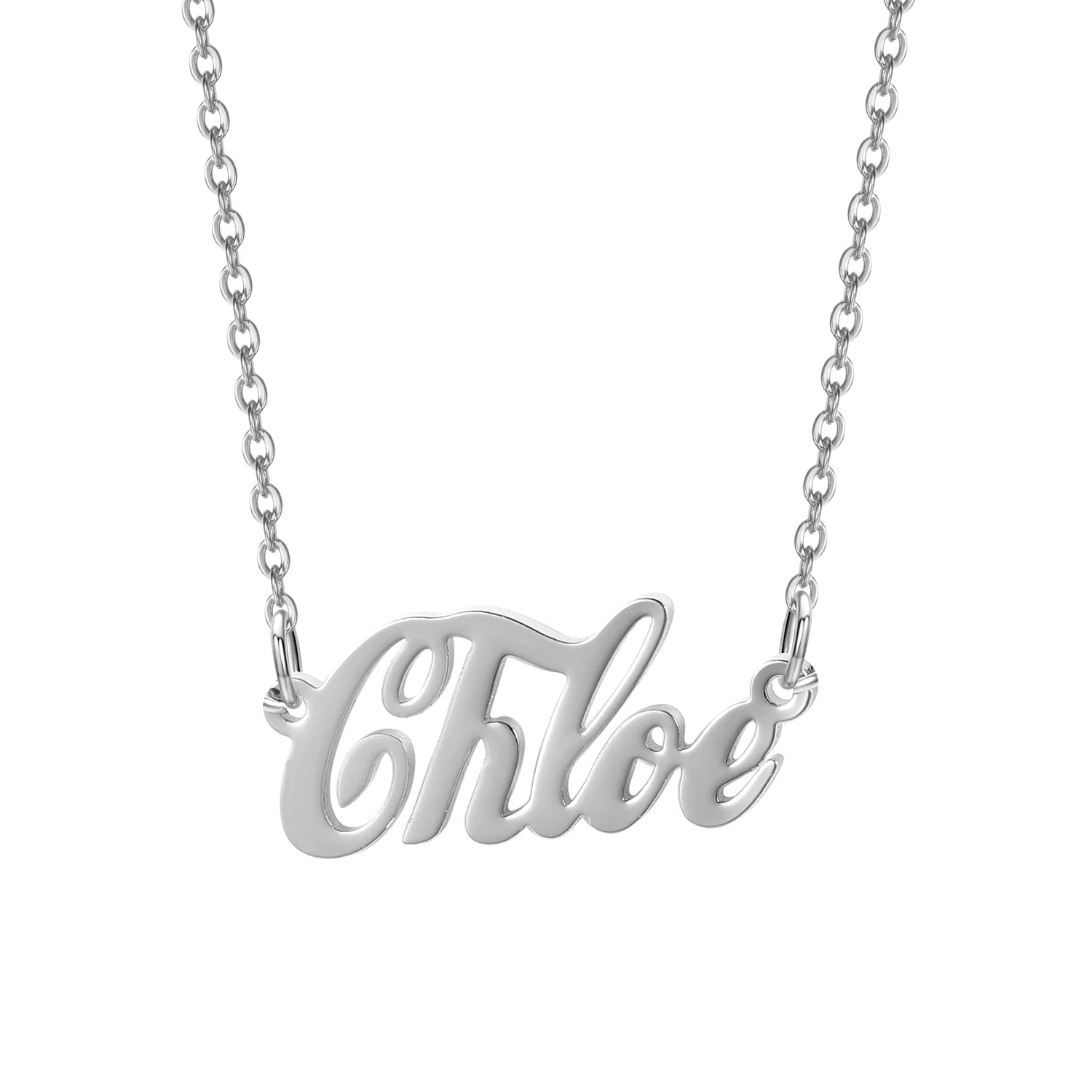 MYDIY 925 Silver Fashion Custom NameNecklaces Personalized Jewelry Custom Names Necklace for Women Jewelry Gifts