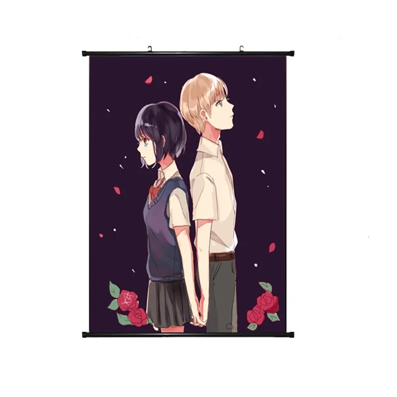2020-January Japanese Anime Scum's Wish Yasuraoka Hanabi Minagawa Akane Home Decor Decorative Pictures Wall Scroll Poster | Дом и сад