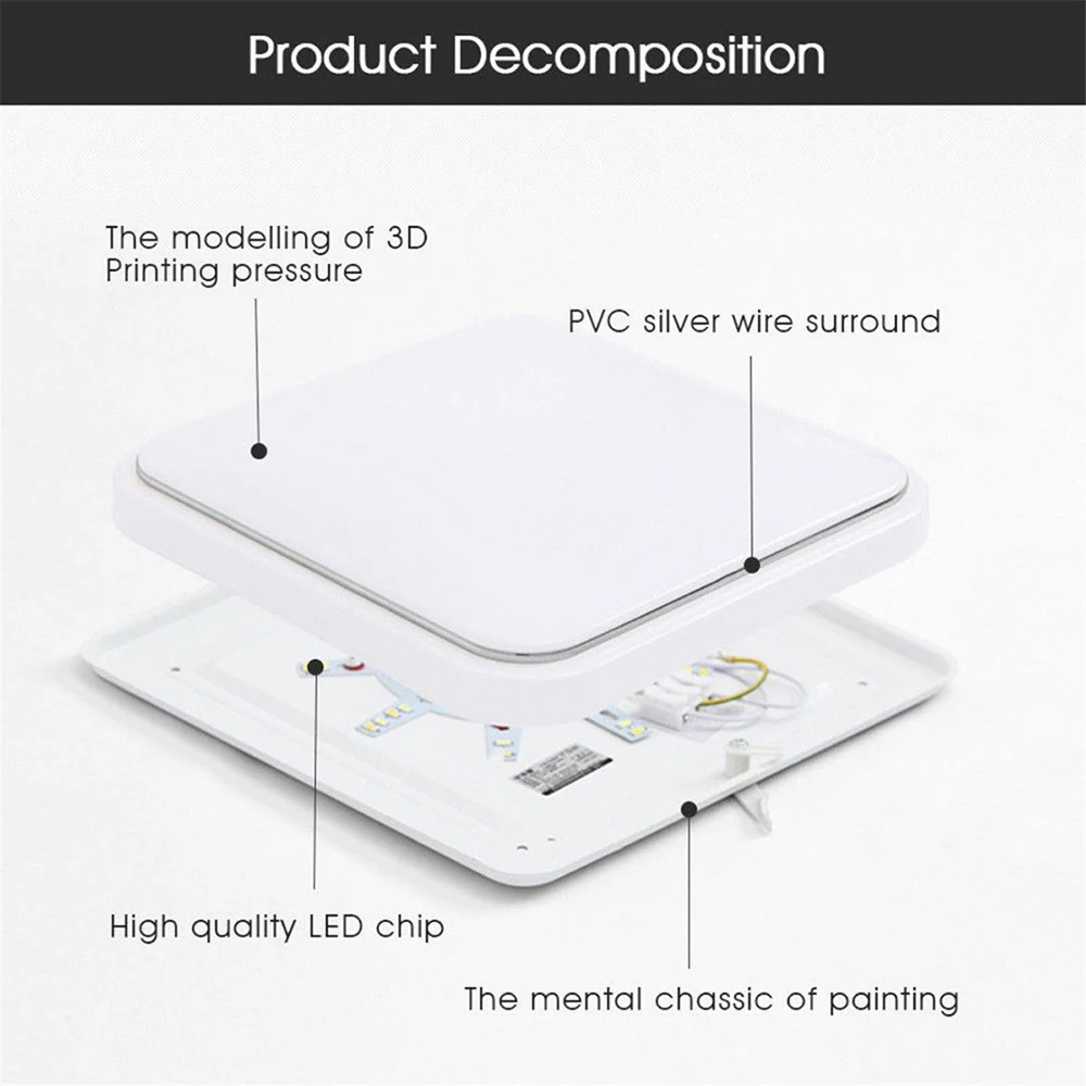 

LED Ceiling Light Living Room Study Atmosphere Modern Lamp Balcony Kitchen Home Decoration Lighting