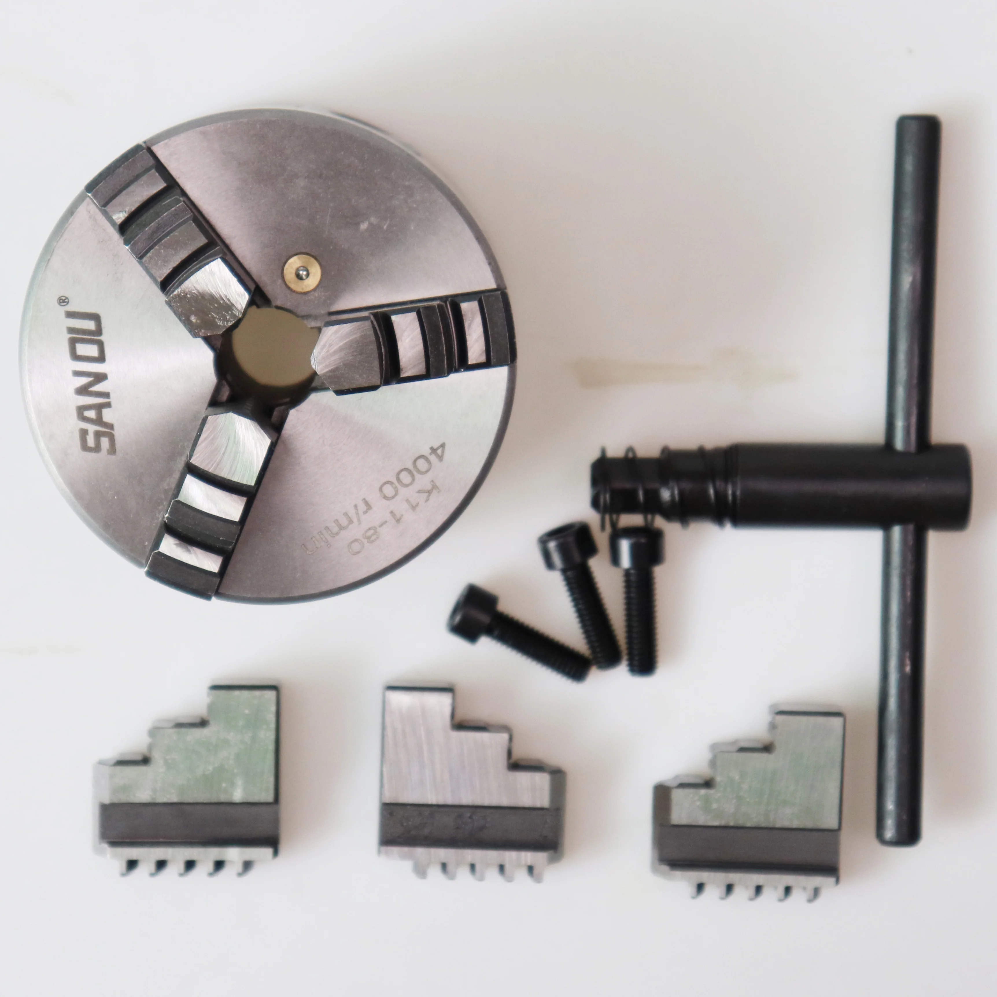 Новый 3-дюймовый 3-кулачковый токарный патрон Самоцентрирующийся K11 80 мм высокого