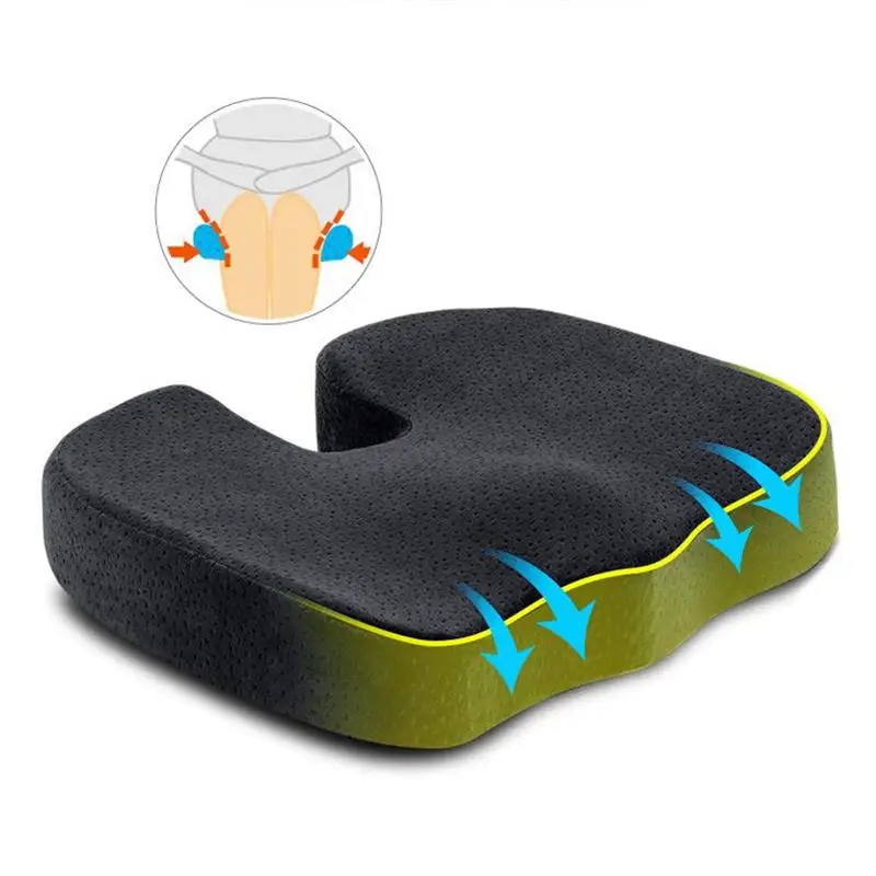 

Seat Cushion Office Chair Orthopedic Memory Foam Pain Relief Sciatica Pillow Office Home Chair Comfort