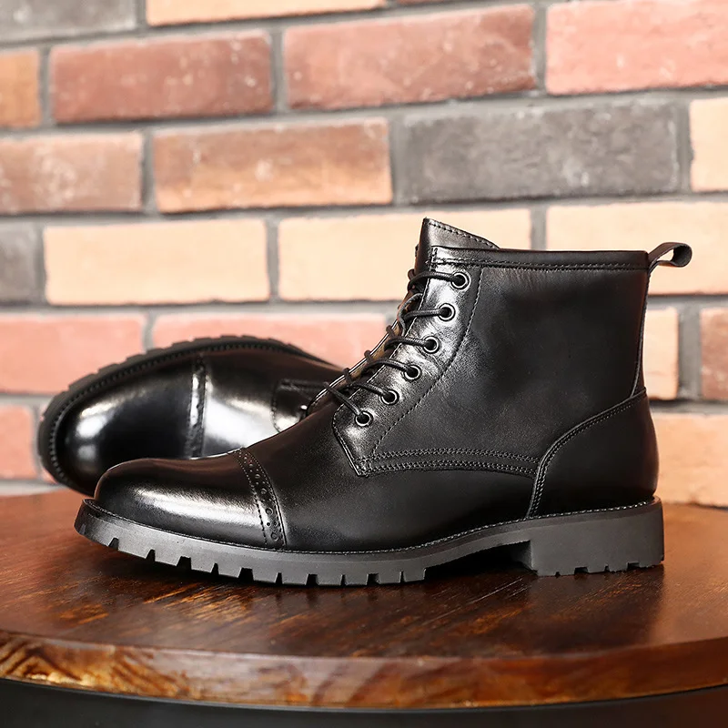 

New leather dr martens shoes three joint Martin boots, lace up men's shoes, British casual masculino botas para hombre ankle