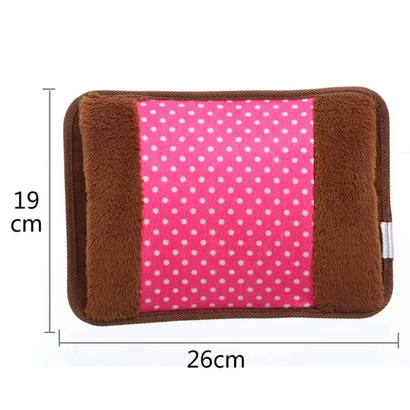 Rose Red Hoomall большая емкость Милая зимняя теплая бутылка для воды Толстые грелки портативный ручной подогреватель Карманный ручной мешок для ног для горячей воды - Цвет: Rose Red