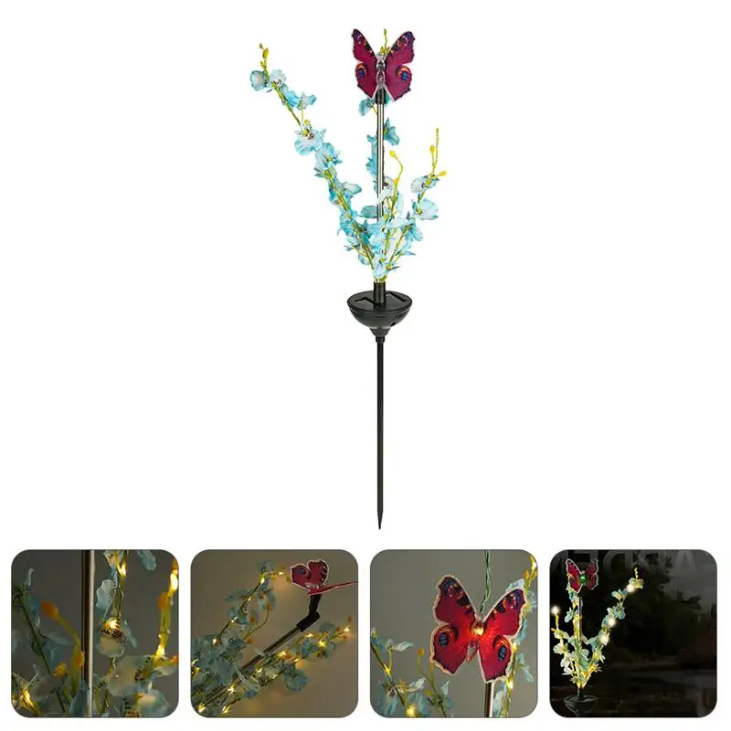 

1pc Lightweight Decorative Practical Solar Power Flower for Landscape Garden Lawn