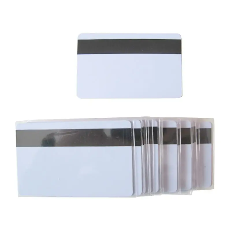 

10PCS High Resistance Blank PVC Magnetic Stripe Card 2750 OE Hi-Co 3 Track Magnetic Card For Access Control System
