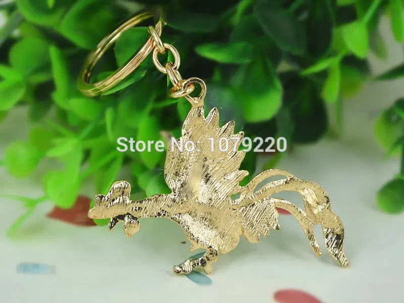 Любовь петух автомобиля брелок милые Стразы Кристалл Подвеска в виде ключа сумка