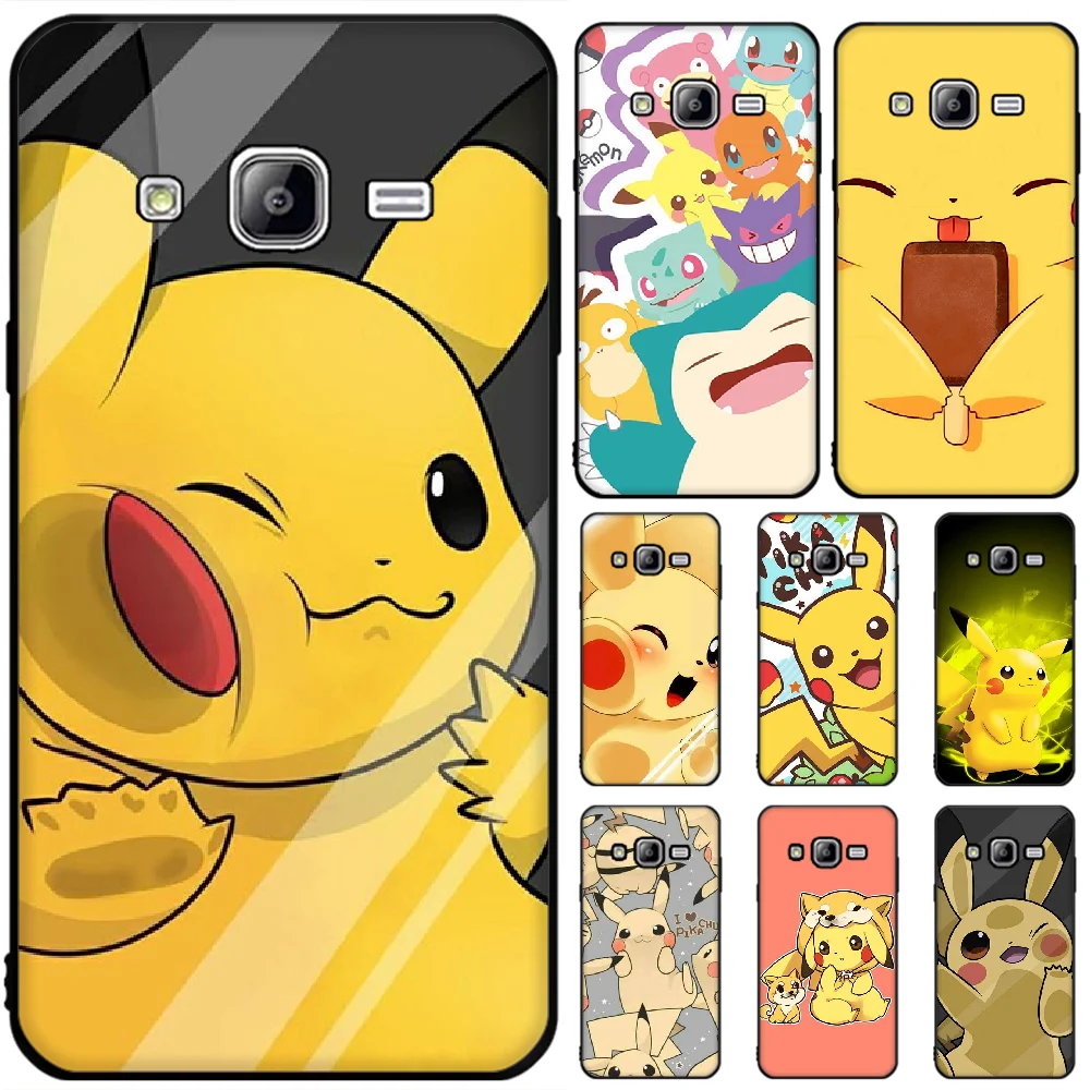 Чехол для телефона BaweiTE Pikachu Kawaii из ТПУ черного цвета корпус Samsung J6 Prime 7 Plus Peime J7 Neo J8