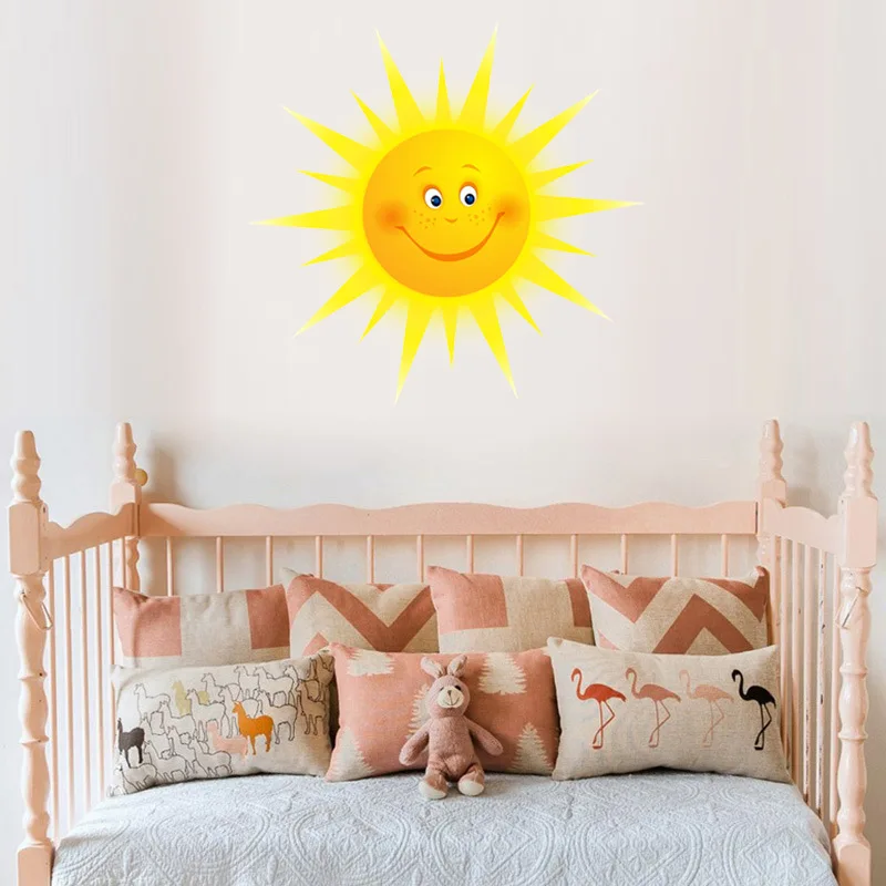 

Smile sun wall sticker / self adhesive children's bedroom decoration