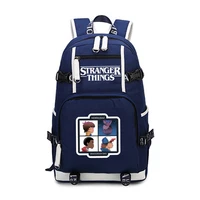 hot stranger things printed backpack men women large laptop backpack back to college school bags for teenagers travel rucksackk