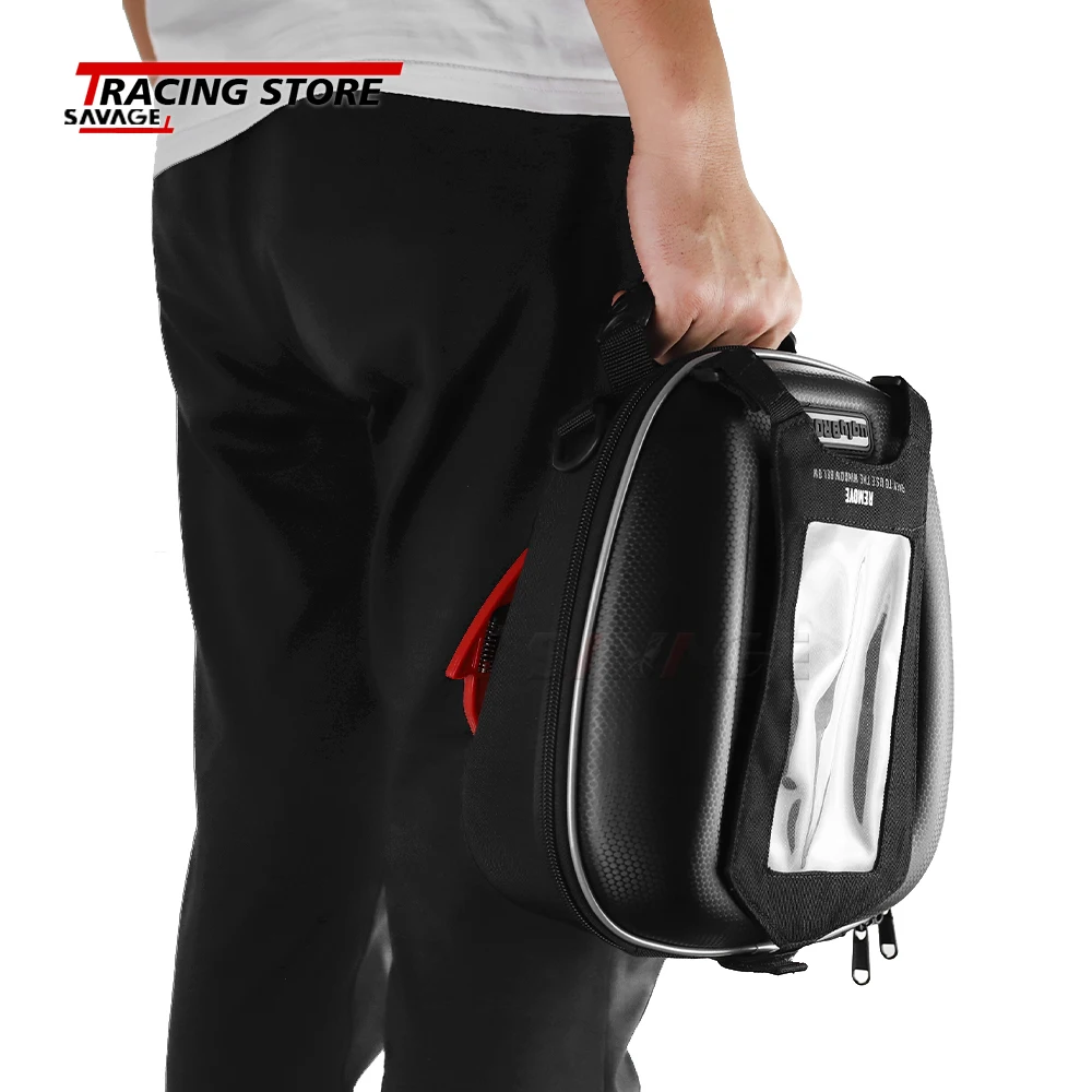 fuel tank bag luggage for duke rc 125 200 250 390 adv motorcycle accessories tanklock multifunction waterproof phone racing bags free global shipping
