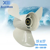 boat propeller 15x17 for yamaha outboard motor 150 300hp aluminum 15 tooth spline engine part