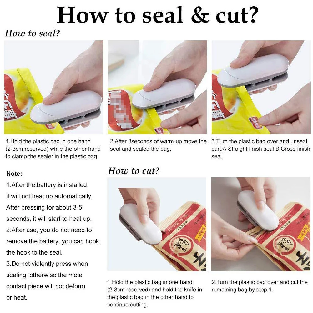 Бытовая техника мини-термозапечатывающая машина для сумок удобный обогреватель