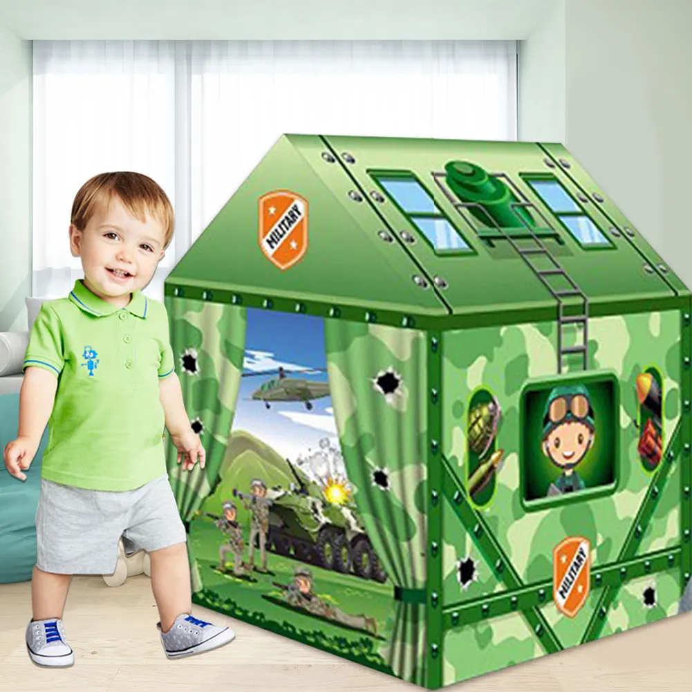 

Kids Tent Children Indoor Outdoor Ocean Ball Pool Tent Polyester Folding Play House Tents Toys Portable Castle For Children Gift