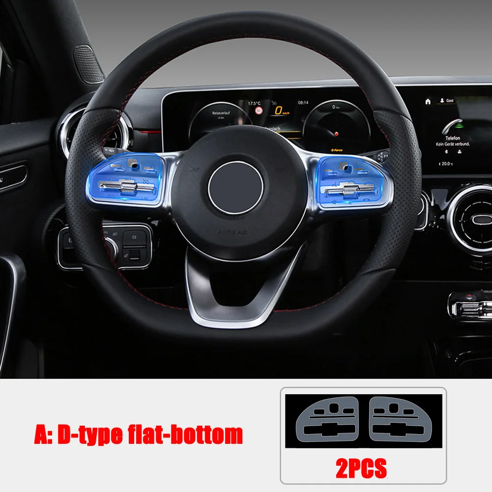

Защитная пленка на кнопки руля автомобиля для Mercedes Benz A B C E S G CLA GLE GLC CLS GLS Class W177 W247 W205 W213 C118 W167