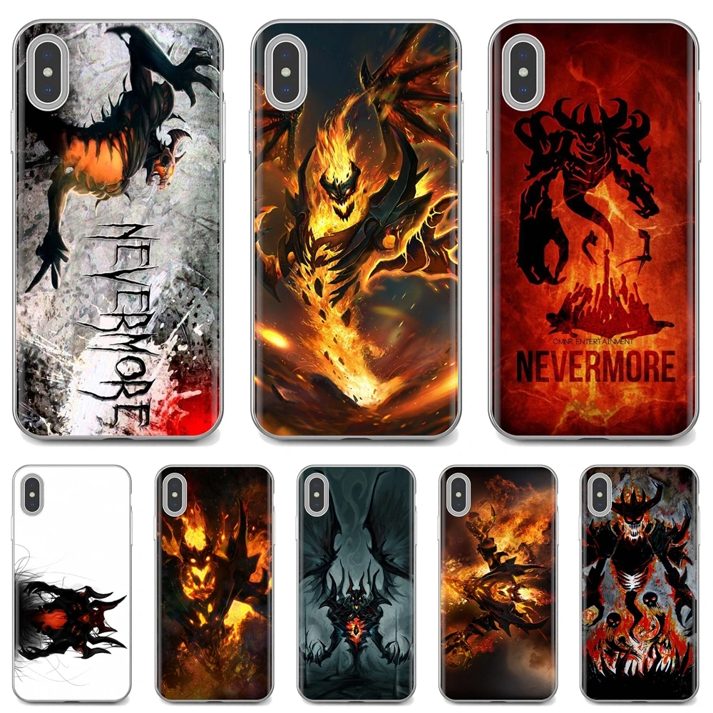 Мягкий чехол для телефона Nevermore dota 2 Hero Shadow Fiend Samsung Galaxy Note 3 4 5 8 9 S3 S4 S5 Mini S6 S7 Edge S8 S9 S10