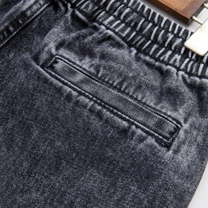 

Autumn and Winter 2020 New Dark Gray High-waisted Elastic Jeans Pants Woman Casual Trousers Lounge Weat Designer Clothes