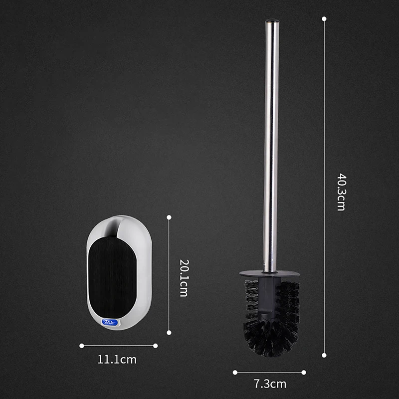 

Plastic Toilet Brush Holder HouseholdLong Handle Cleaning Brush Bathroom Cleaning Tool Wall Mount Bathroom Accessories Bb50