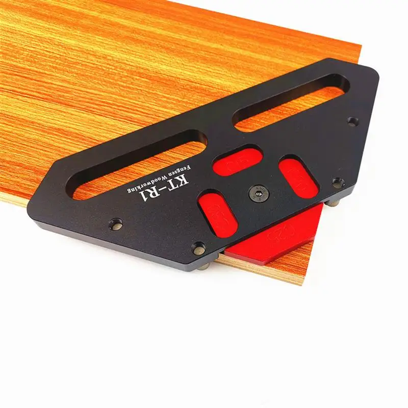 

KT-R1 Woodworking Arc Positioning Template Carpentry Aid Tool Aluminum Alloy Quick Jig Corner Positioning Board Guide Positioner