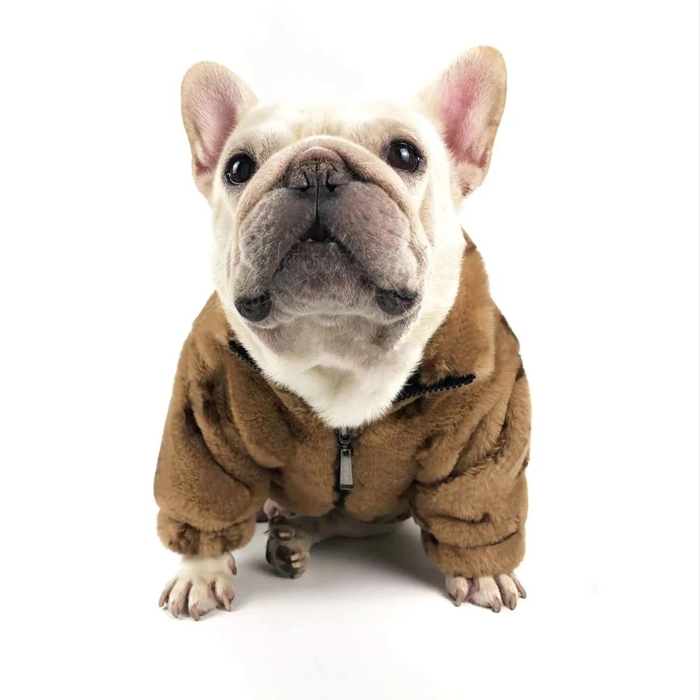 

Зимняя одежда для собак, одежда для маленьких собак, Флисовая теплая куртка с французским бульдогом, аксессуары для собак, наряд для чихуаху...