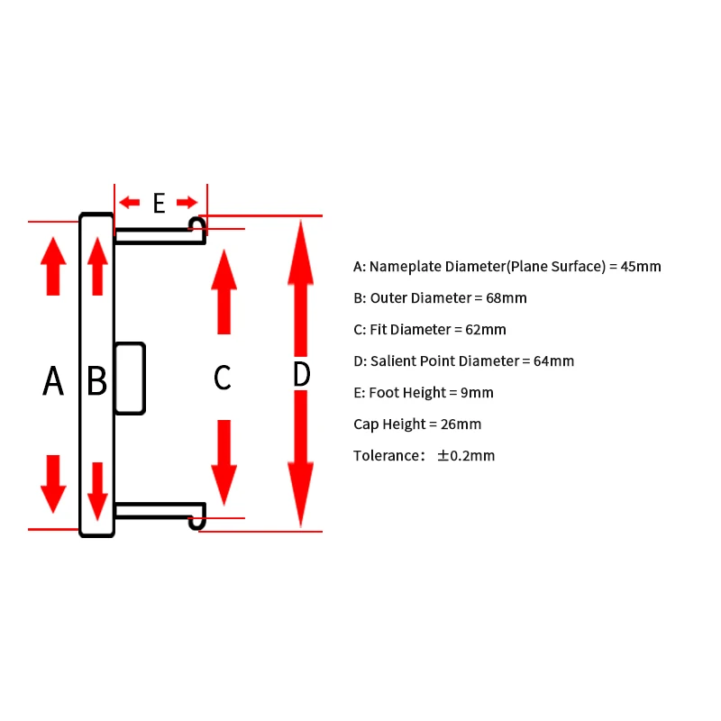 Колпачок на колесо для стайлинга автомобиля 68 мм/2 67 дюйма |