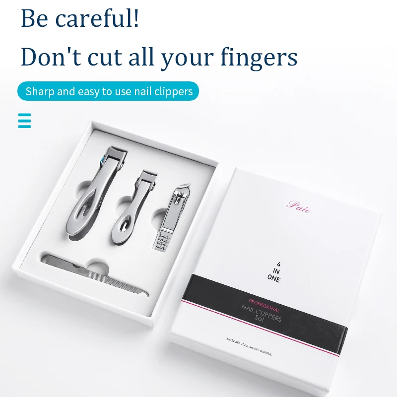 Набор ножей для ногтей большие ножницы одиночные кусачки из нержавеющей стали
