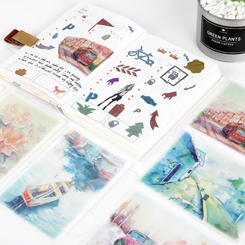 4 в 1 Стикеры для дневника и журнала с цветами|Канцелярские наклейки| |