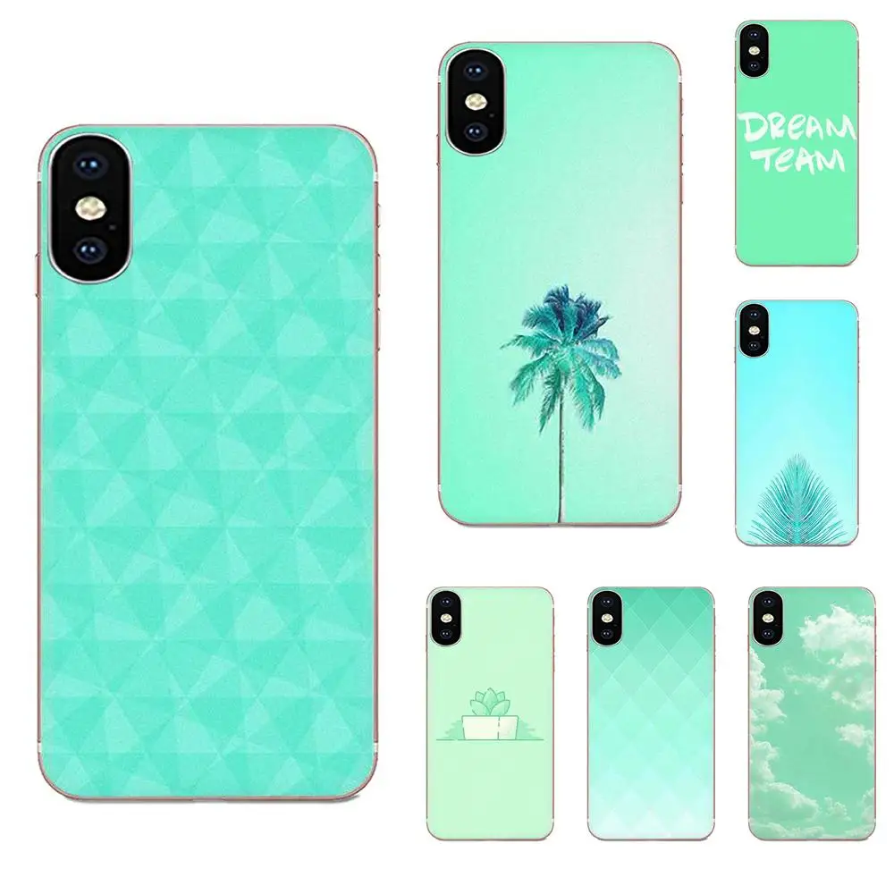 Свежий мятно-зеленый чехол из ТПУ для HTC Desire 530 626 628 630 816 820 830 One A9 M7 M8 M9 M10 E9 U11 U12 Life Plus