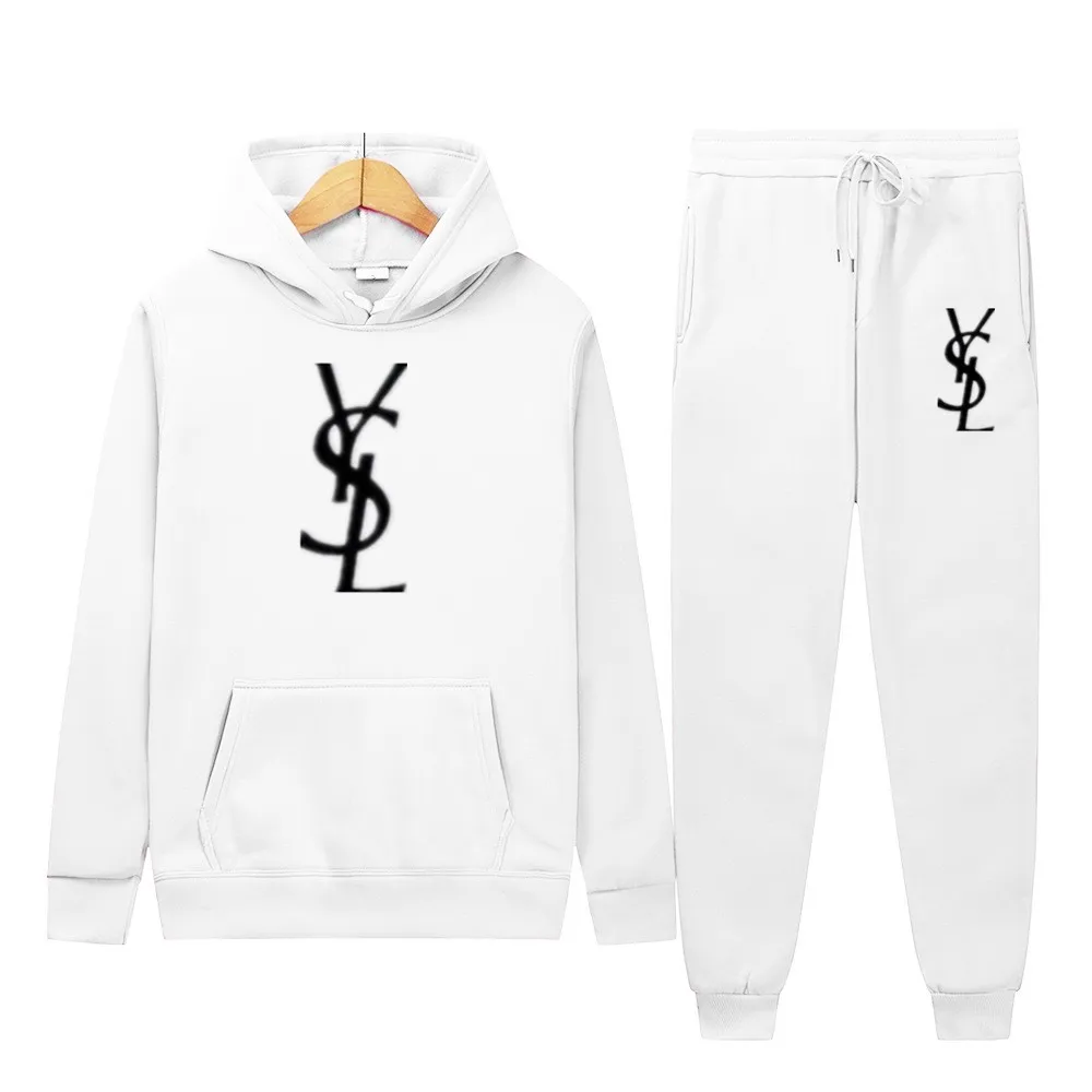 

Casual Sweatshirts Set Men's 2 Piece Tracksuit Men Casual Suit Striped Sportswear Men Hooded Top Outdoor Sport Pants Track Suit