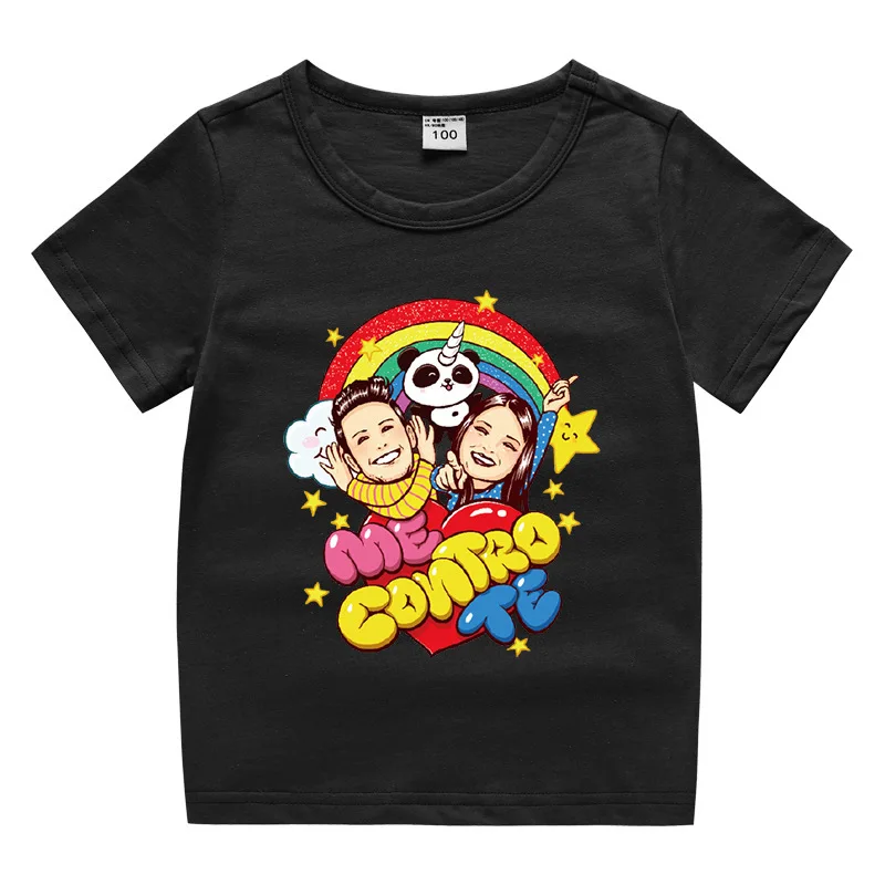 

Summer Me Contro Te Children T Shirt Kids Girls T-Shirt Boys 100% Cotton Tops Toddler Tees Baby Short Sleeved Cartoon Clothing