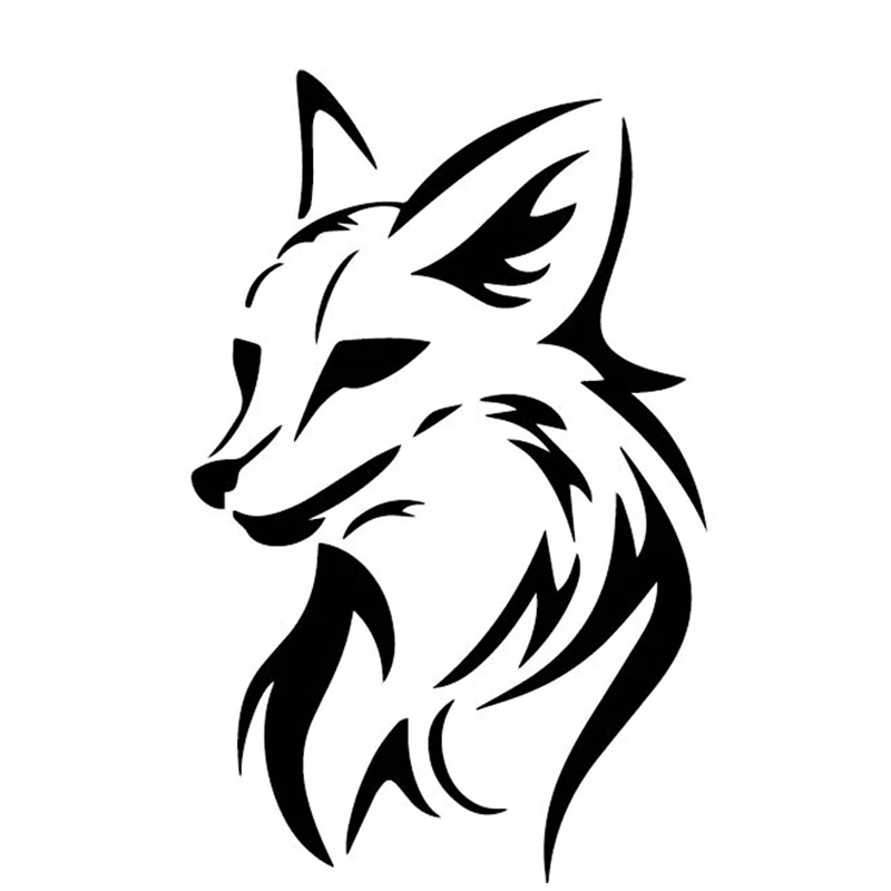 

15.8*10cm Funny cute fox Car Sticker Motorcycle Bumper Trunk Laptop Window Decals Vinyl Car Styling Decoration