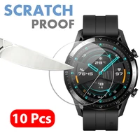 10pcs premium tempered glass for huawei watch gt gt 2 46mm smartwatch screen protector explosion proof film accessories