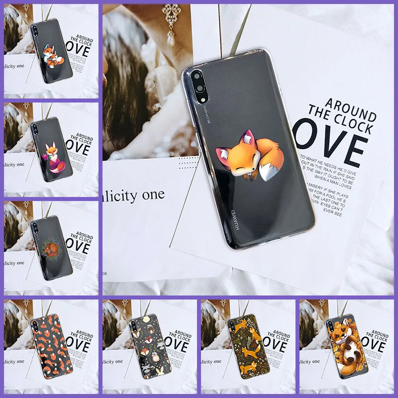 Задняя крышка для Huawei Y7 Y6 Y5 2019 силиконовый мягкий чехол телефона с милыми