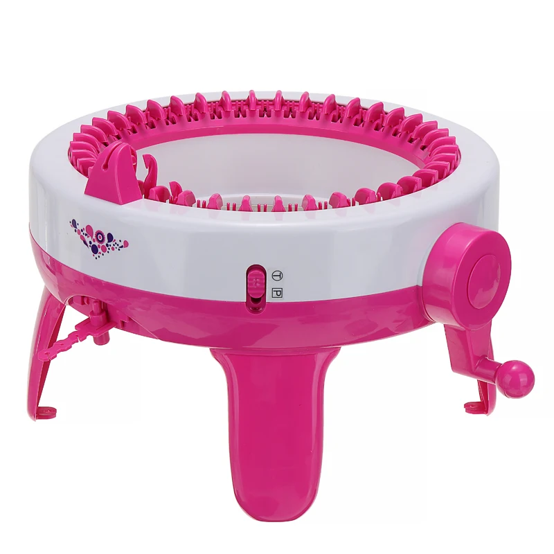 40 Needles Kids Adult Manual Knitting Machine for DIY Scarf Hat Socks Weaving Loom Tool Kit Plastic Needle Sewing Tools | Дом и сад