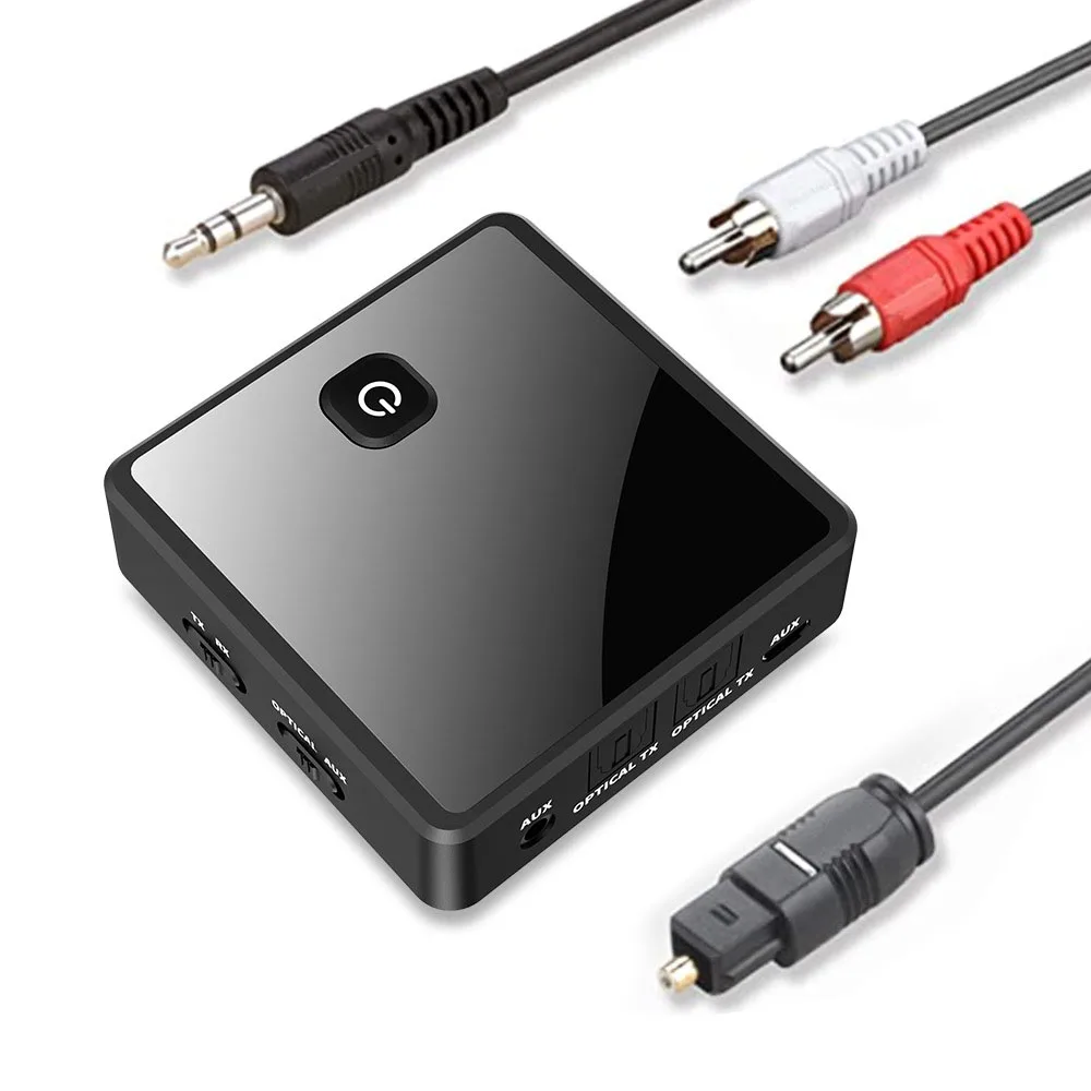 

Bluetooth 5,0 аудио приемник 3,5 мм 3,5 AUX оптический разъем SPDIF беспроводной адаптер низкая задержка для автомобиля тв колонки аудио адаптер