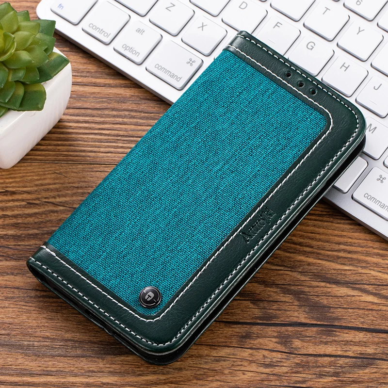 AMMYKI Fine canvas One Touch Pixi 4 5.0&quot case flip leather cover 5.0ɿor Alcatel 3G Version OT 5010 5010D | Мобильные