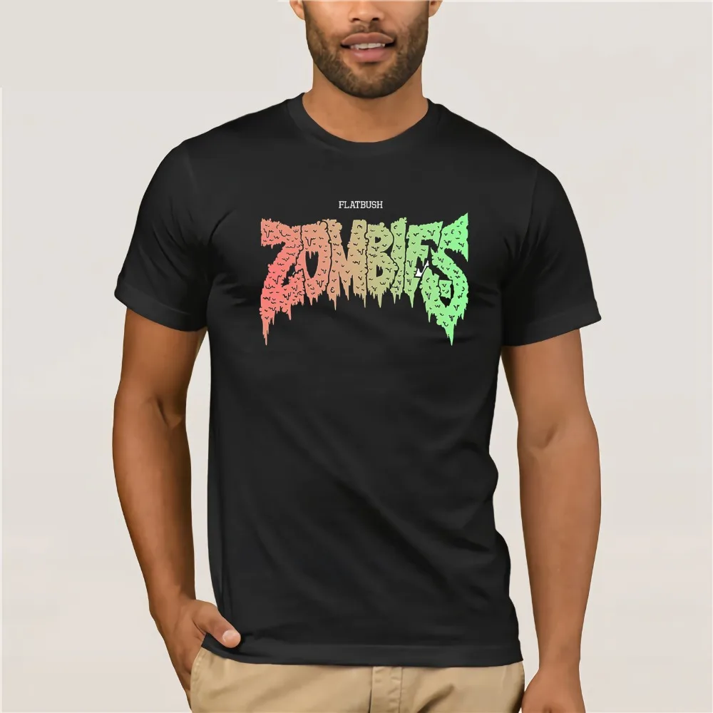 Американская группа Flatbush Zombies Art 2019 магазин футболка хип MenCollared хлопковая