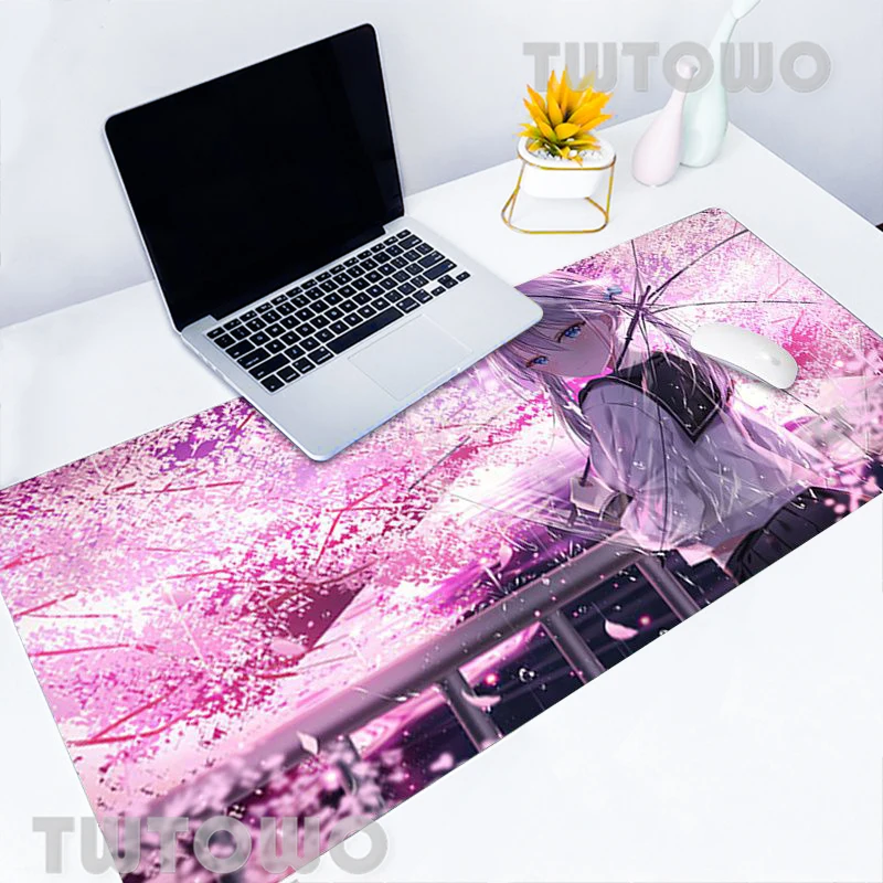 

Hot Sales Anime Sakura Girl Beautiful Anime New Gaming Mouse Pad Anti-slip Lovely Gamer Art Carpet Office Decoration Mouse Mat