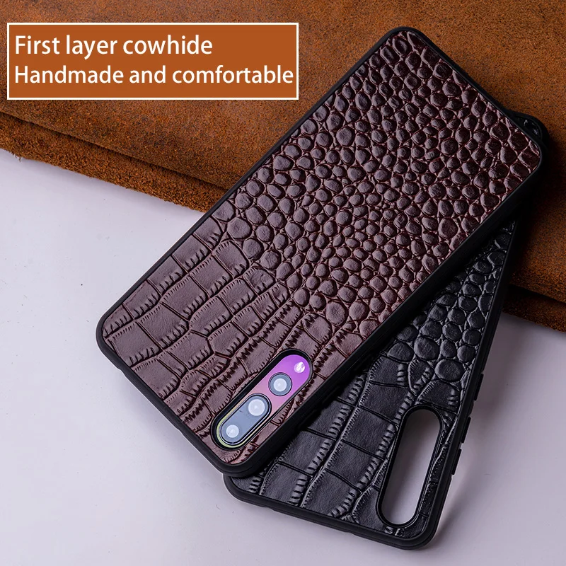 

Phone Case For Huawei P10 P20 Mate 20 10 9 Pro Lite case Crocodile Texture Soft TPU Edge Cover For Honor 8X Max 9 10 Nova 3 lite