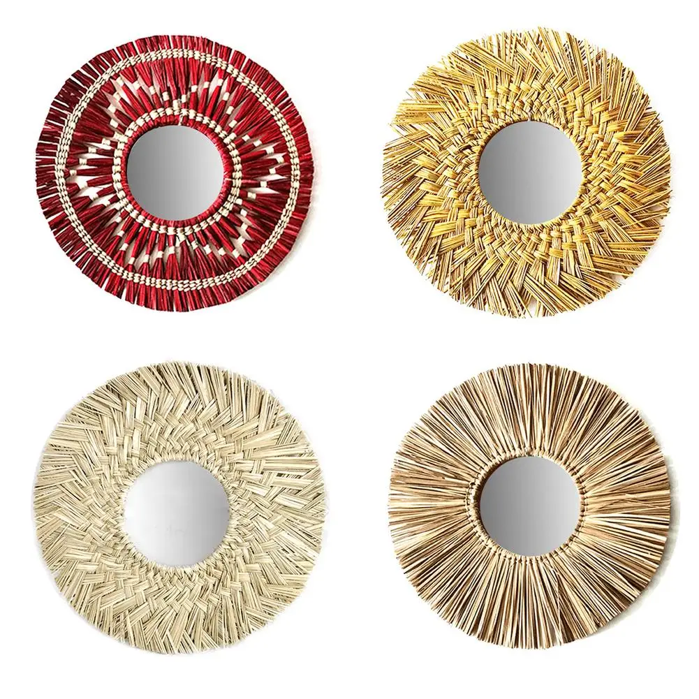 40 см настенное зеркало Тканое для макияжа ручной работы инновационный