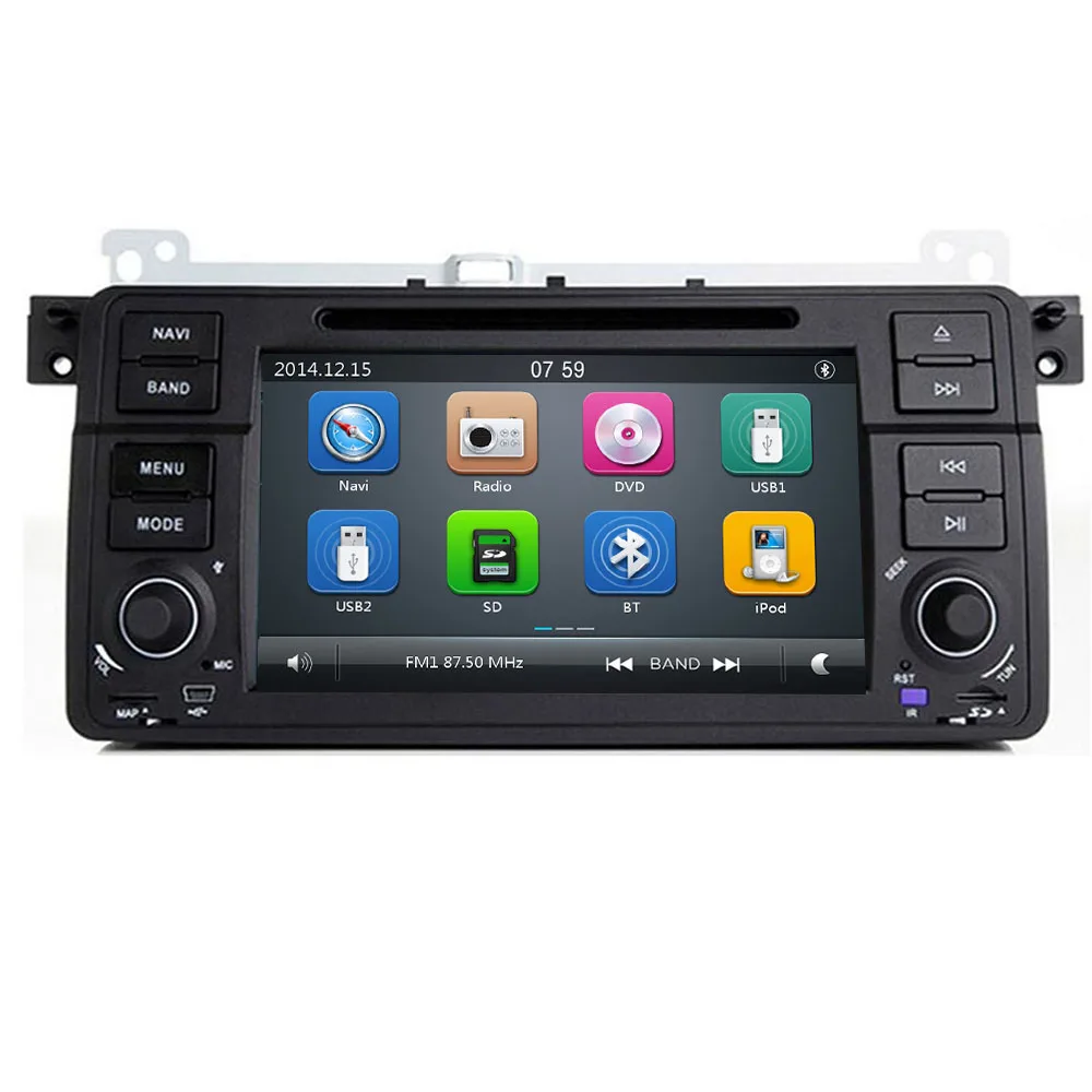 Авторадио 1 Din Новый автомобильный dvd плеер для BMW E46 M3 318/320/325/330/335 Rover 75 1998 2006 GPS