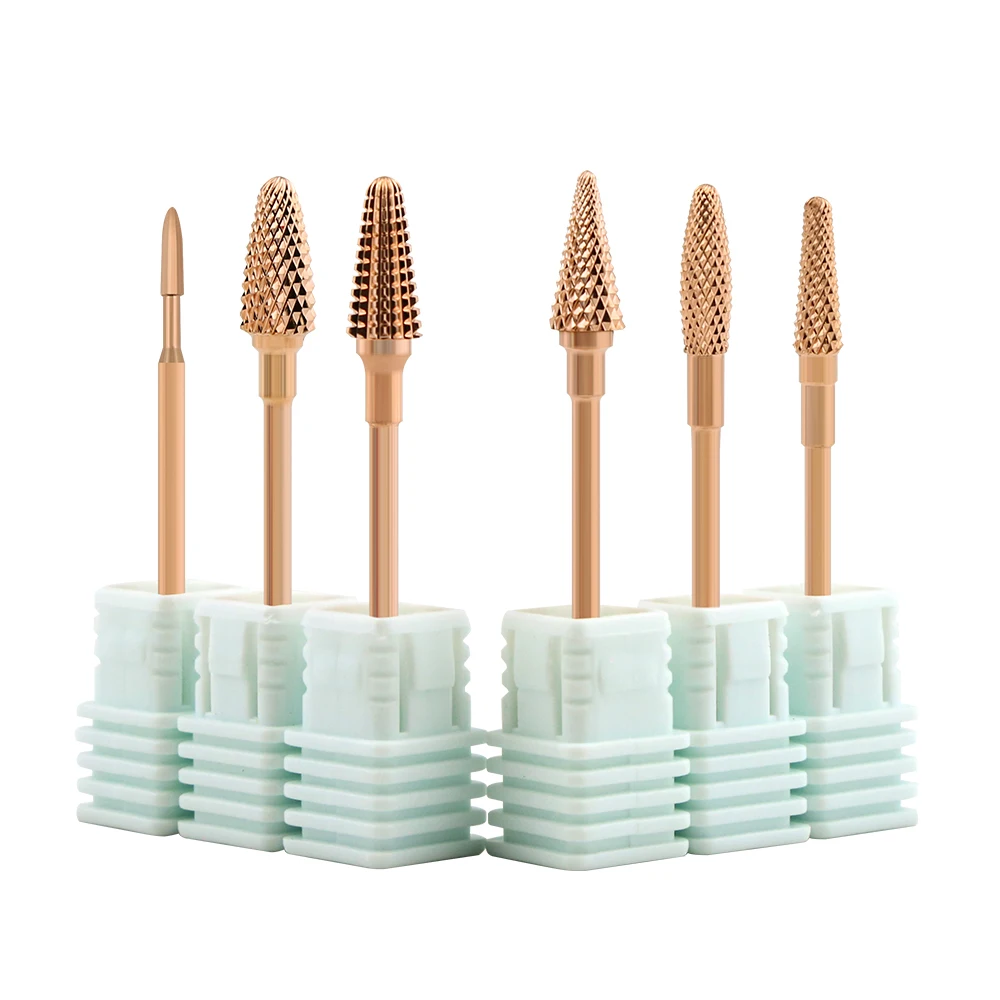 Твердосплавные роторные заусенцы для ногтей набор сверл фрезы маникюра станка