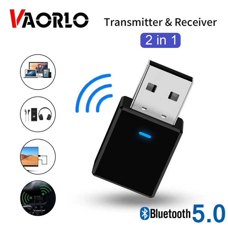 Приемник передатчик для автомобиля VAORLO 5 0 Bluetooth 3 AUX USB|Беспроводные адаптеры| |