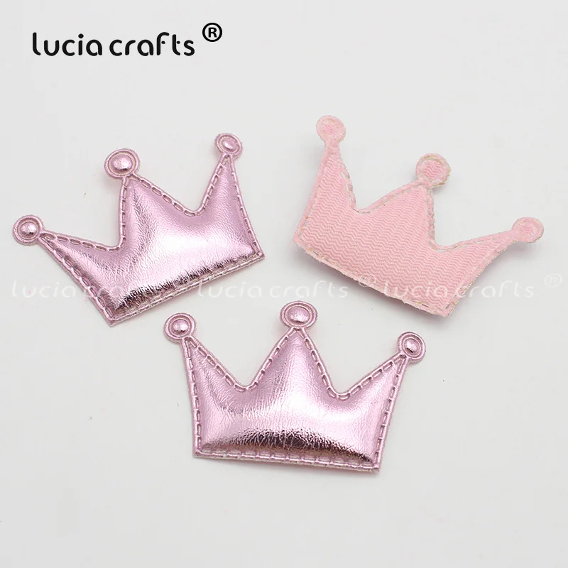 Lucia crafts 45x30 мм искусственная Корона Детские аксессуары для волос головной убор аксессуары DIY материалы ручной работы 7 шт./10 шт. L0602