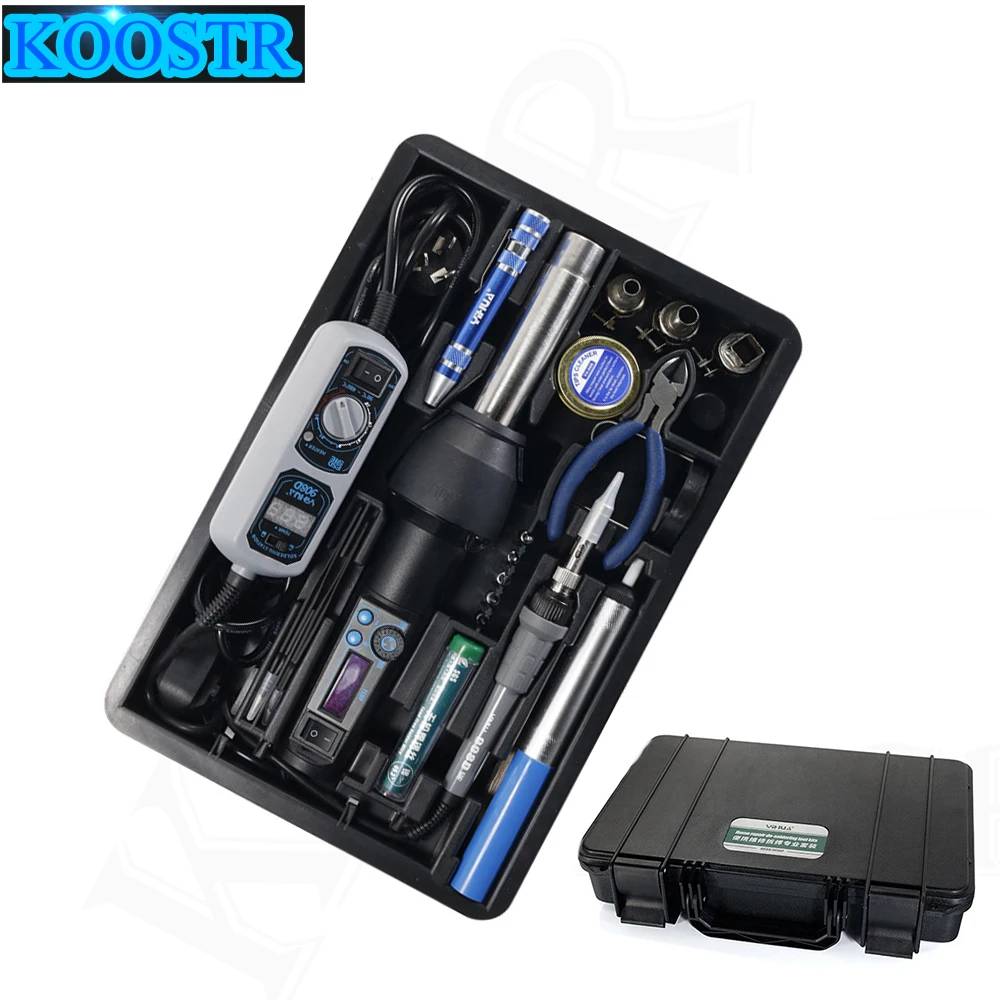 YIHUA 8858-I 8858 908D EU/US 650 Вт lcd Регулируемая электронная Тепловая фена паяльная станция BGA сварочные инструменты